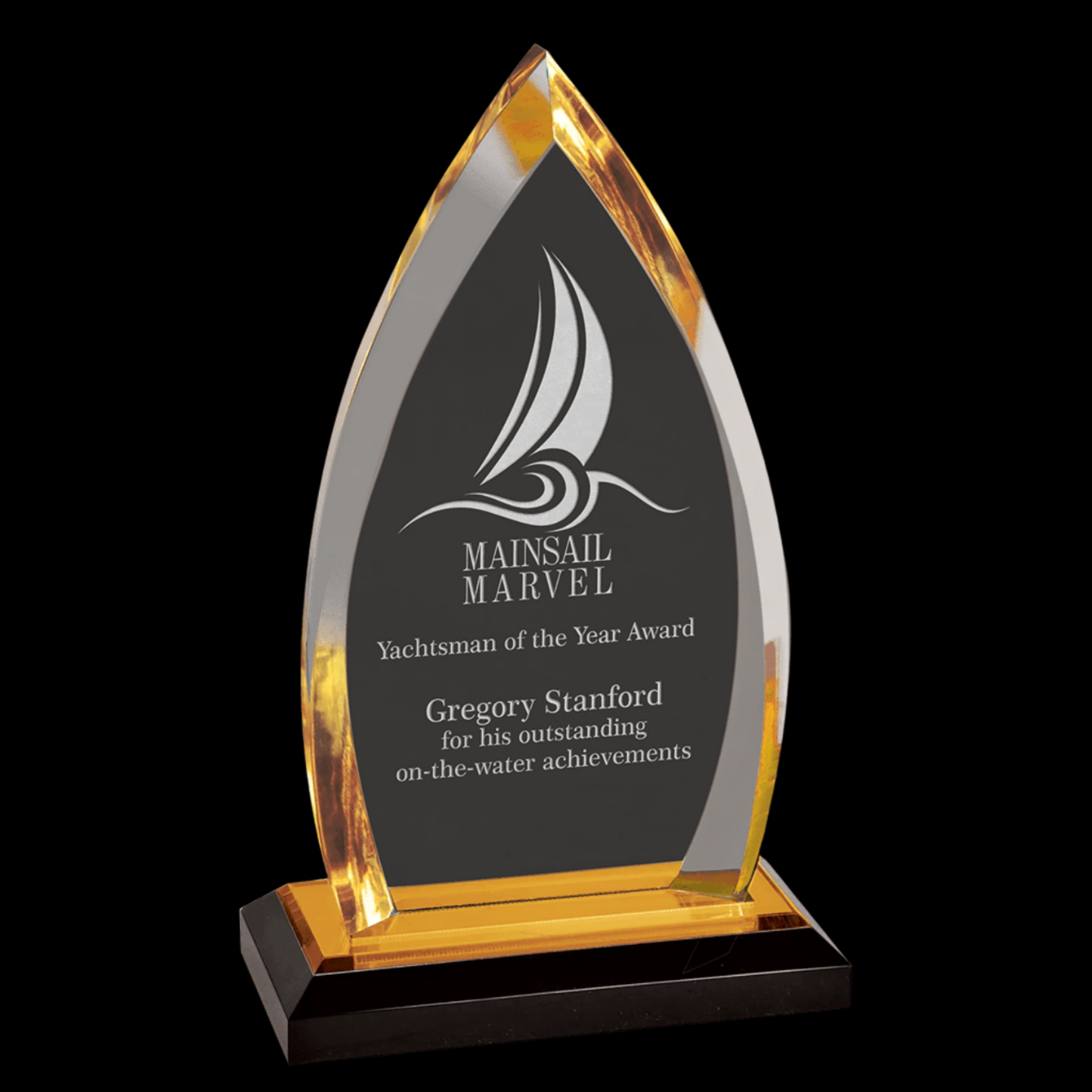 Gold Oval Impress Acrylic