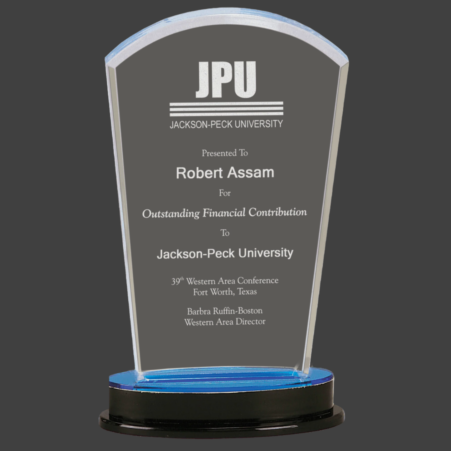 Blue Arch Impress Acrylic