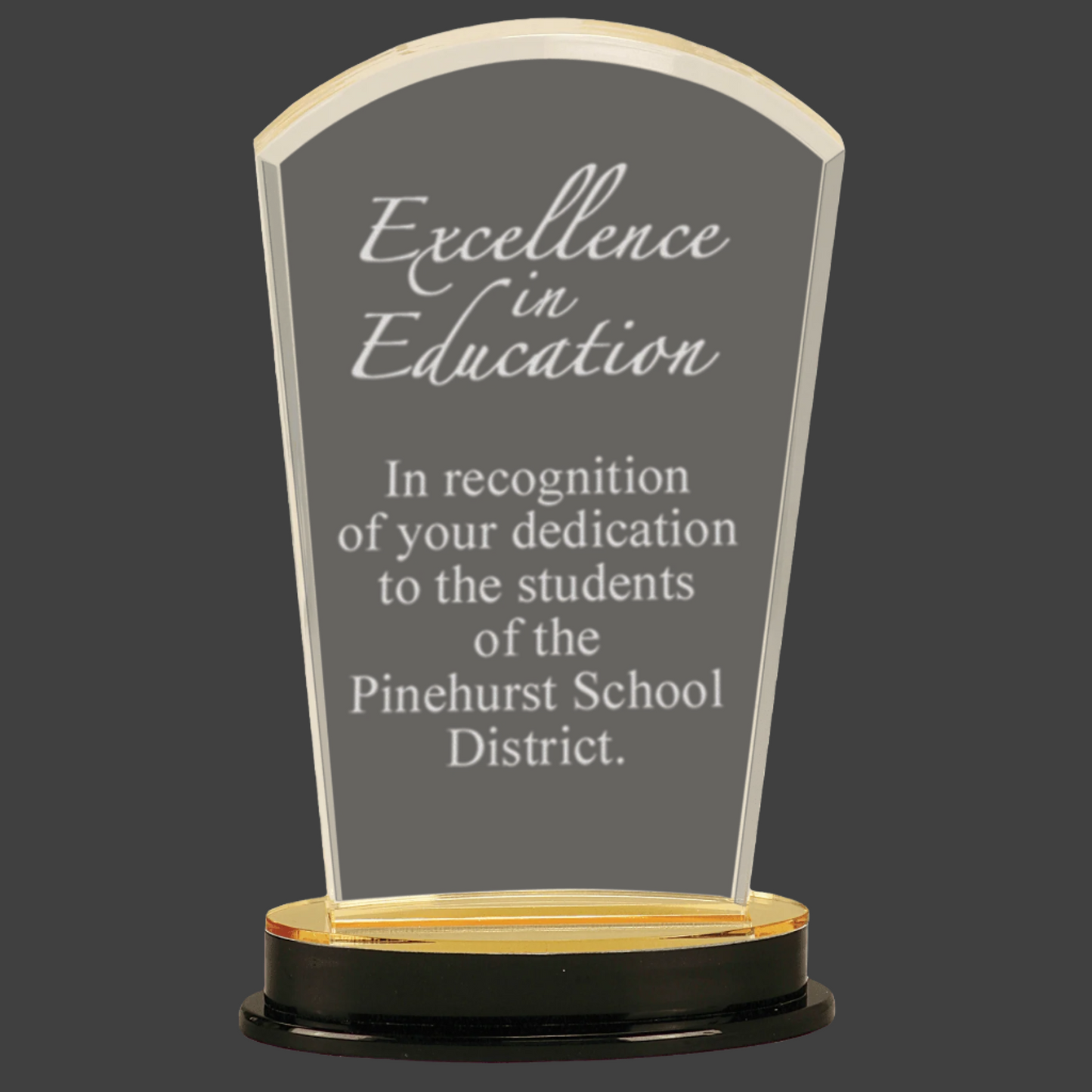 Gold Arch Impress Acrylic