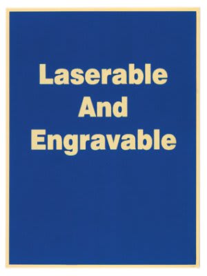 Blue/Gold Brass Plated Steel Plaque Plate