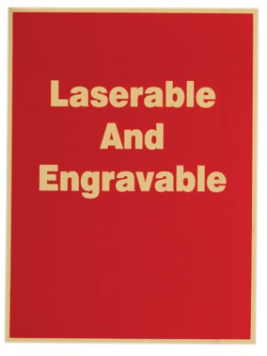 Red/Gold Brass Plated Steel Plaque Plate