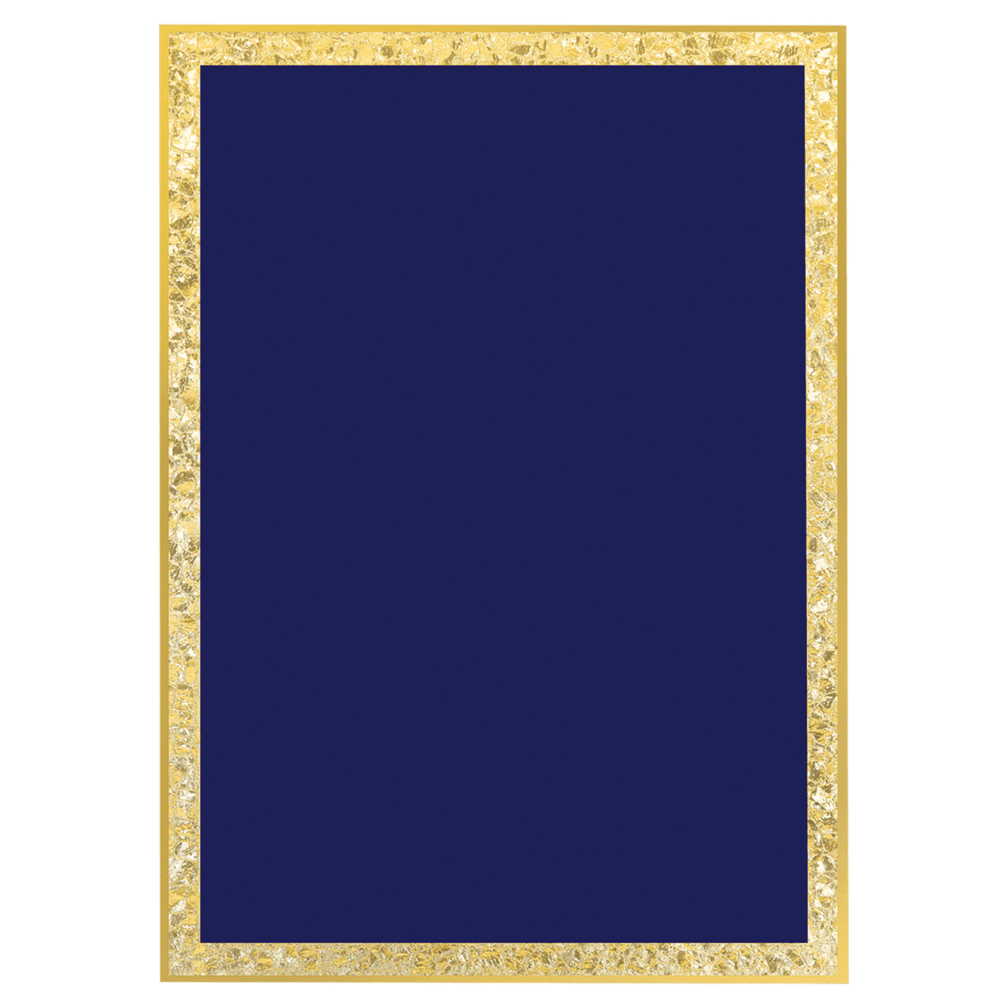 Blue Brass Plated Steel Florentine Border Designer Plaque Plate