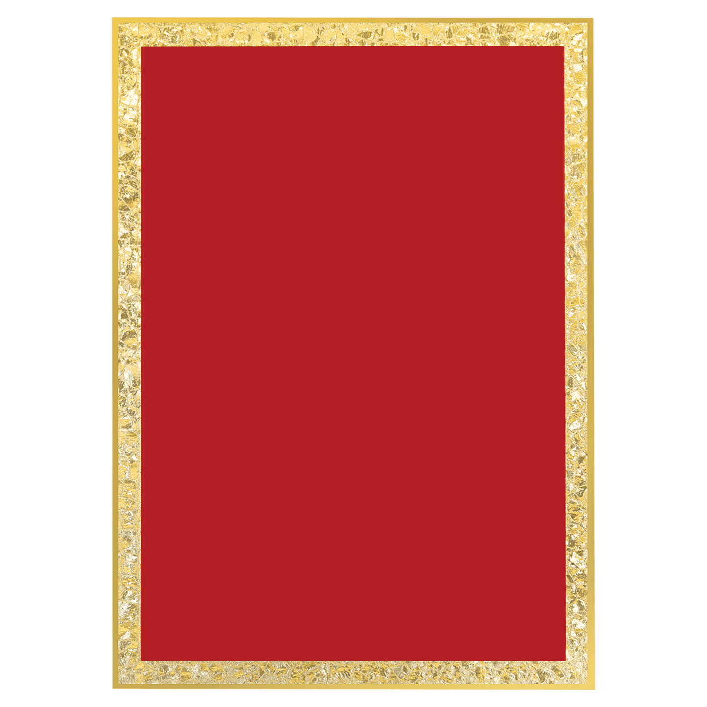 Red Brass Plated Steel Florentine Border Designer Plaque Plate