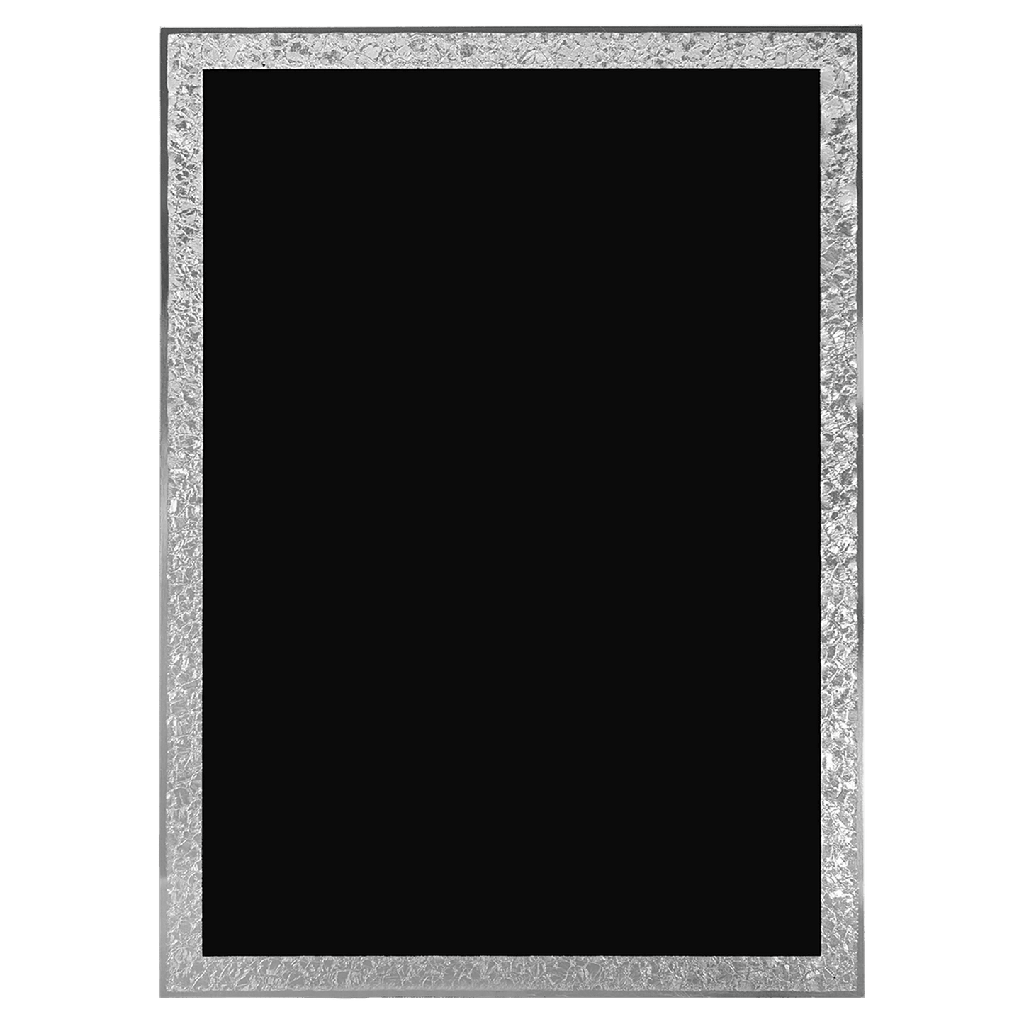 Black Aluminum Florentine Border Designer Plaque Plate