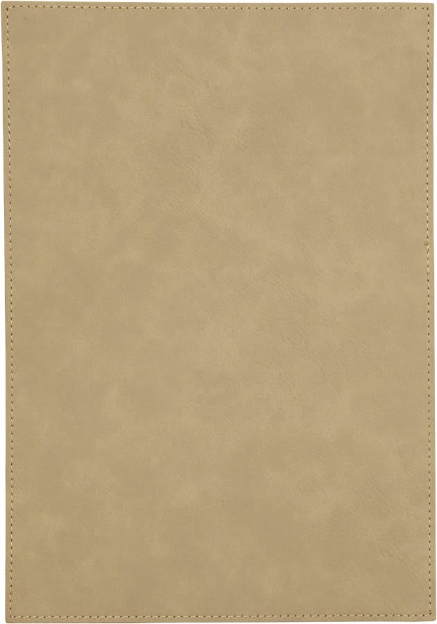 Light Brown Leatherette Plaque Plate