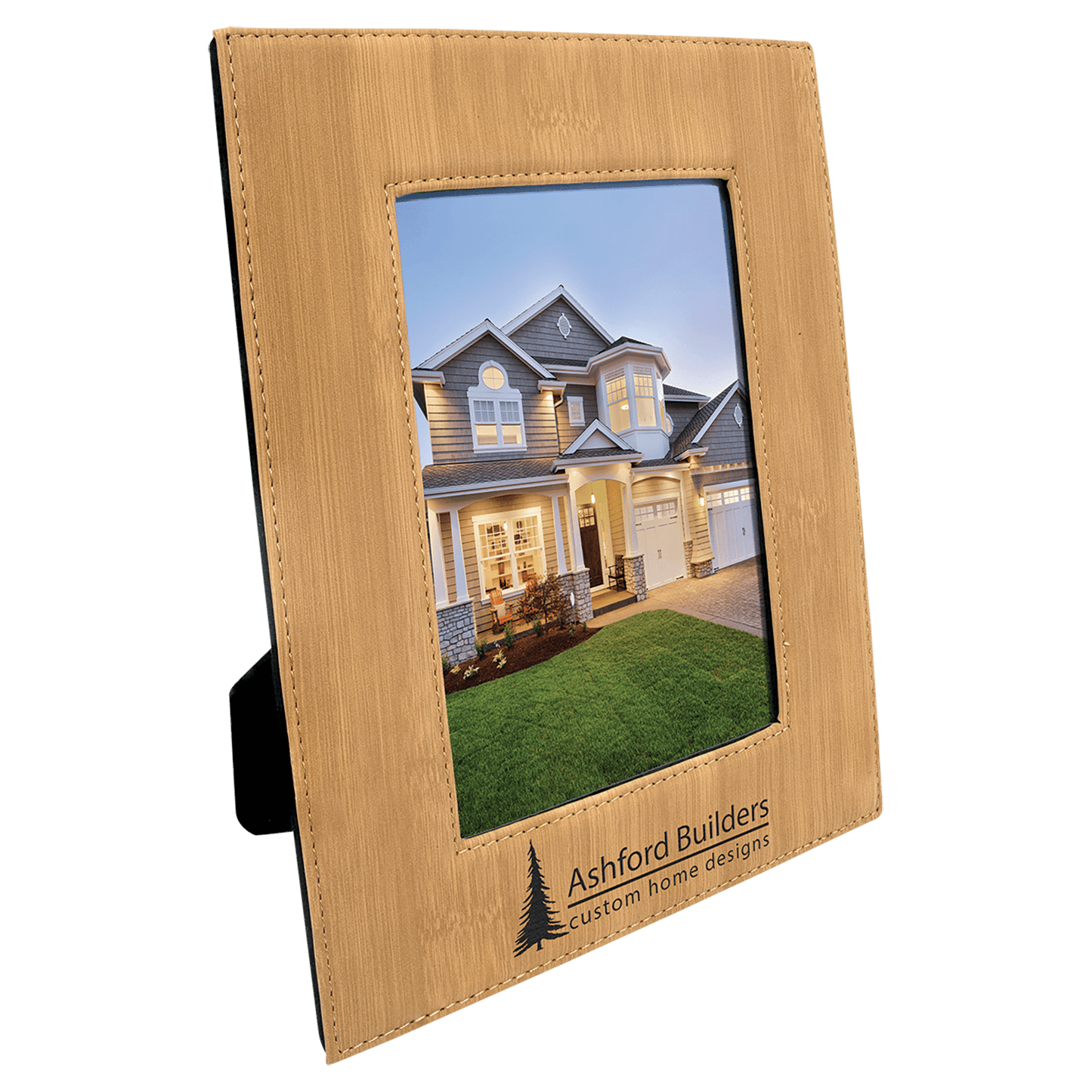 Bamboo Leatherette Photo Frame 5" x 7"