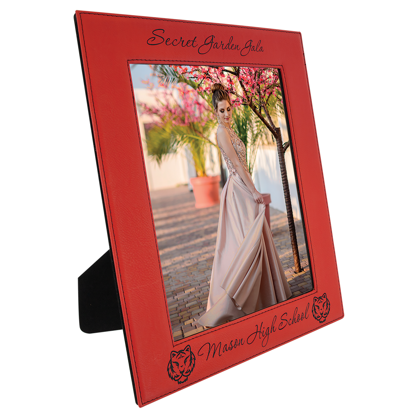Red Leatherette Photo Frame