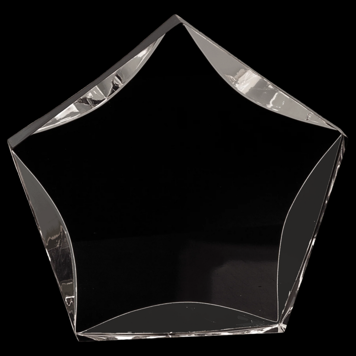 Black/Clear Luminary Star Acrylic