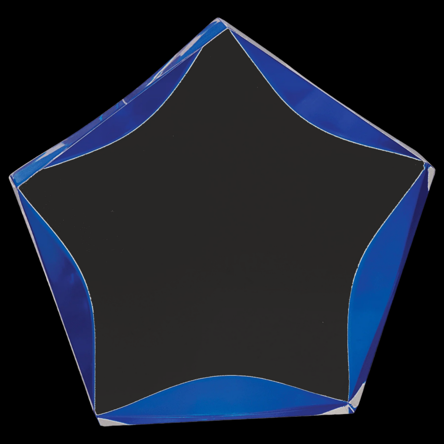 Clear/Blue Luminary Star Acrylic