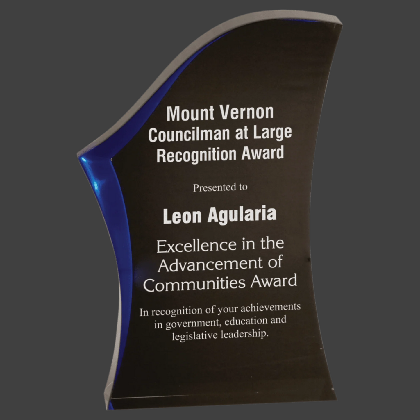 Black/Blue Luminary Surge Acrylic