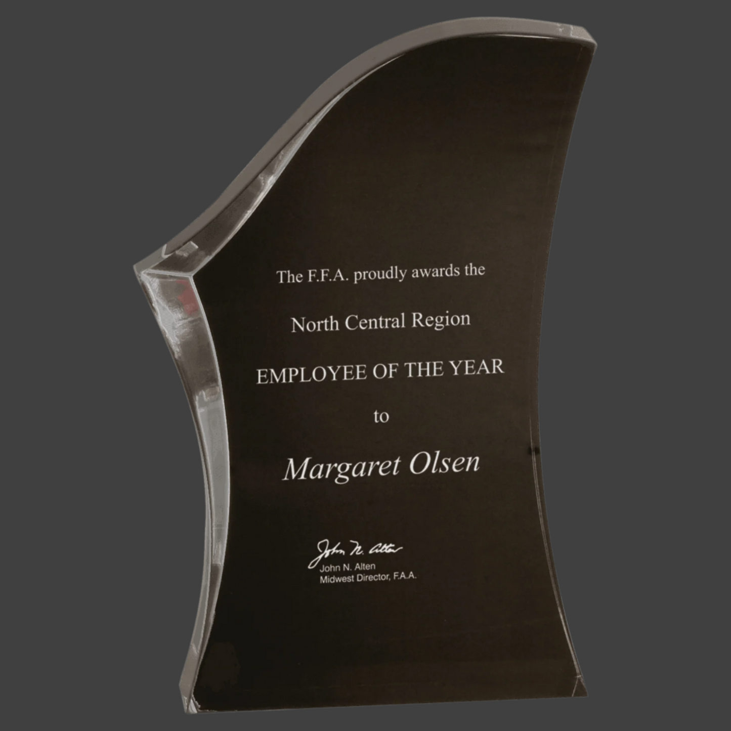 Black/Clear Luminary Surge Acrylic