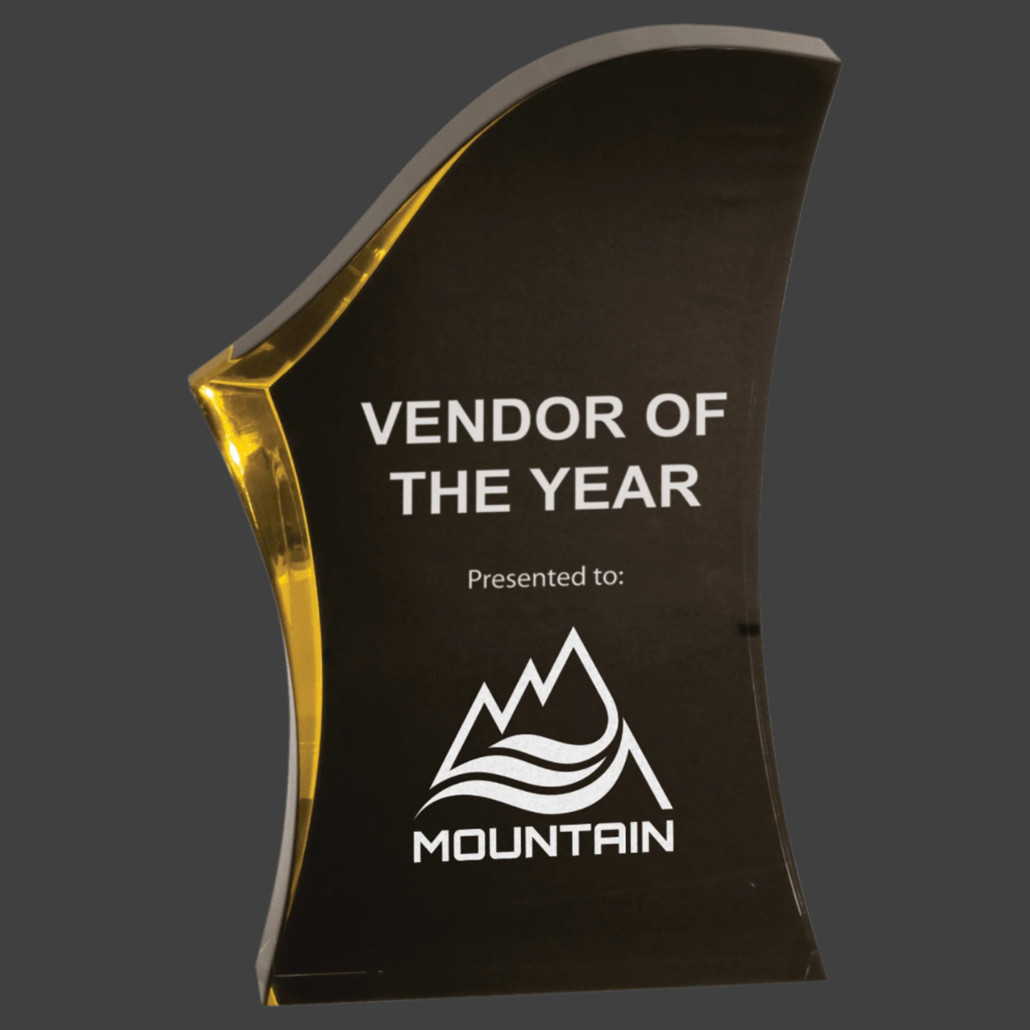 Black/Gold Luminary Surge Acrylic