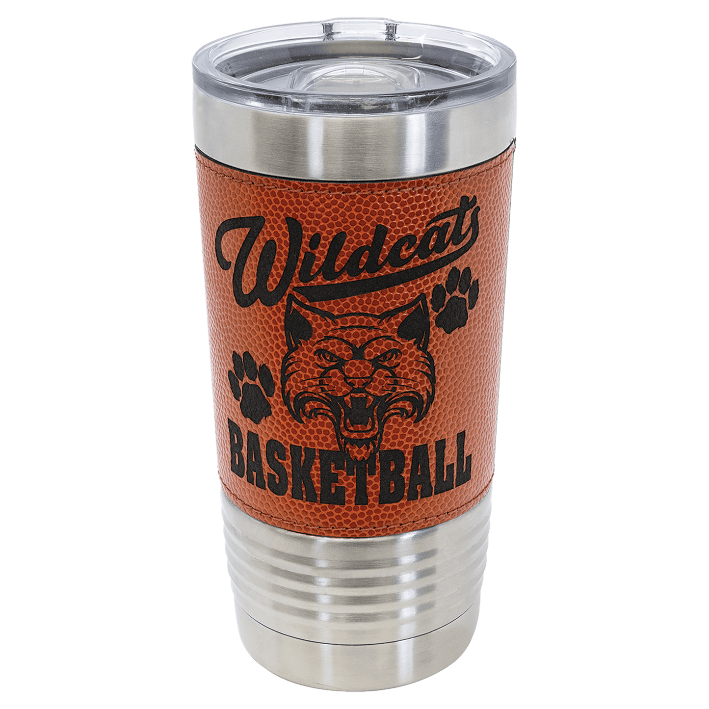 Polar Camel 20 oz. Basketball Sports Tumbler with Slider Lid