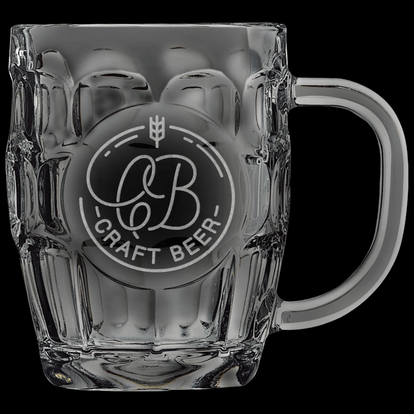 Beer Mug Barrel with Oval Engraving Area and Handle Polar Camel 20 oz.