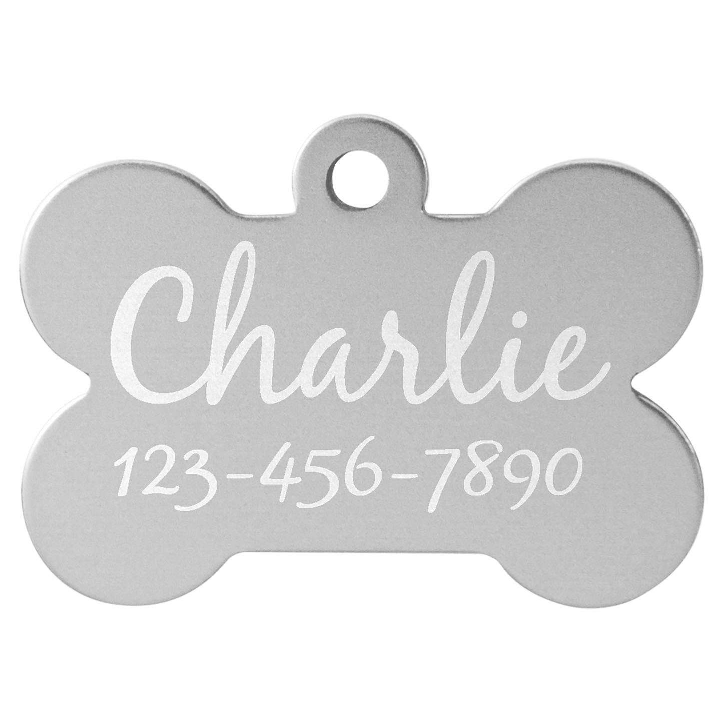 Anodized Aluminum Bone Pet Tag 1.5" x 1"