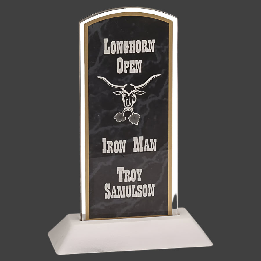 Black Marbleized Arch Pop-In Acrylic (Base not included)