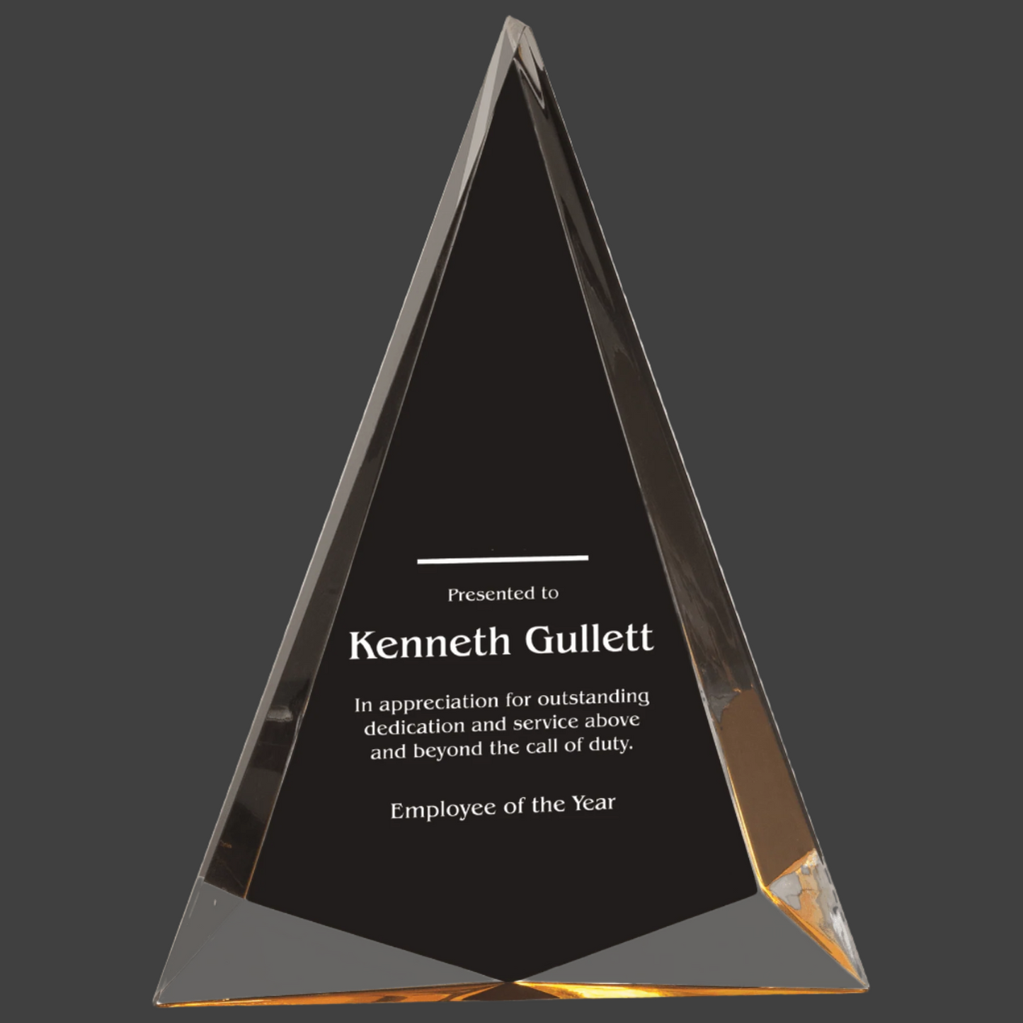 Black/Gold Pinnacle Acrylic