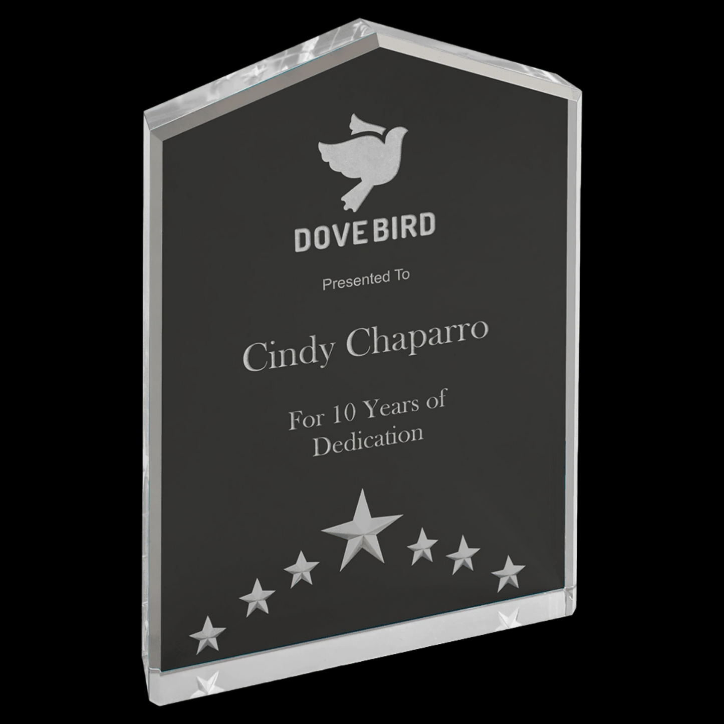 Silver Star Point Acrylic