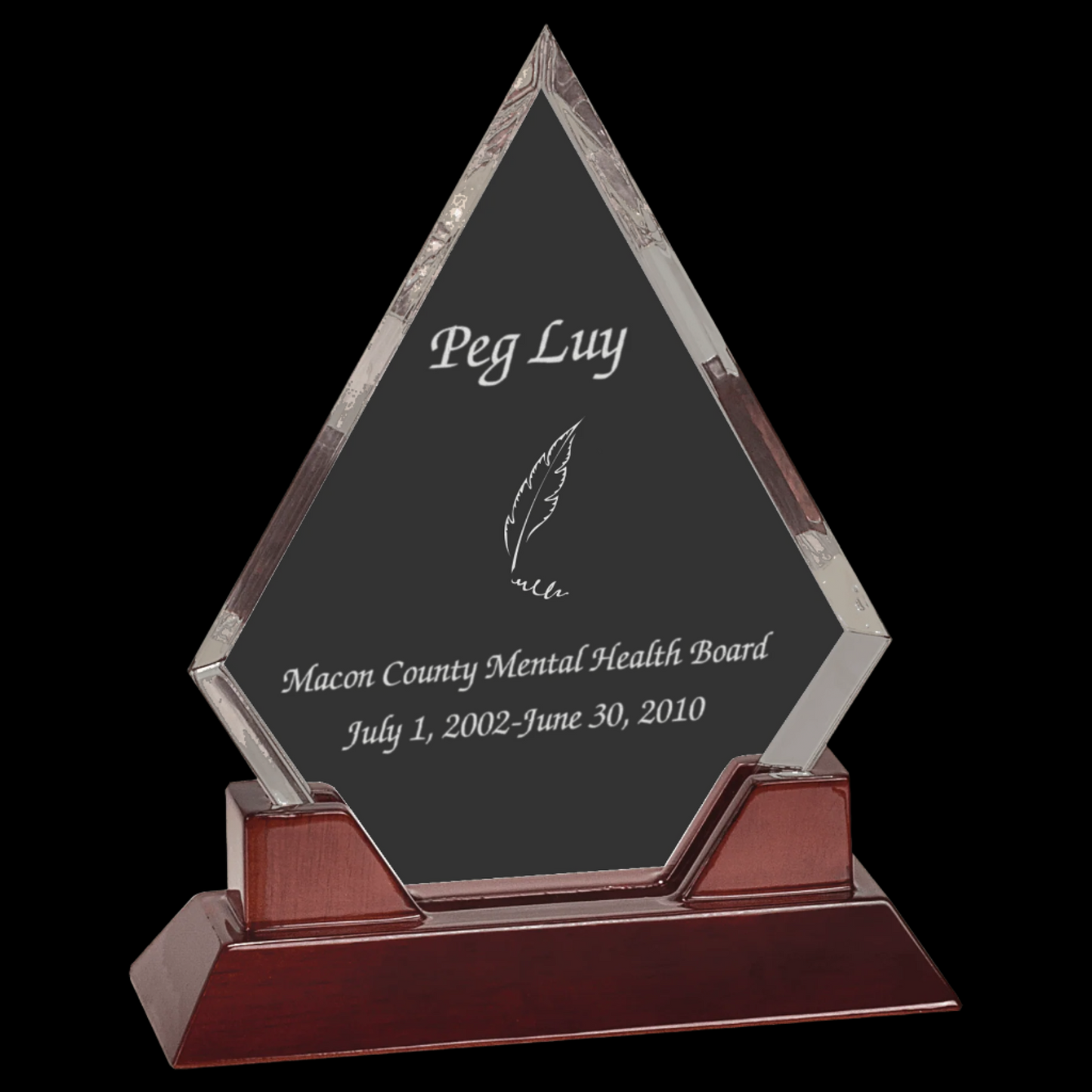 Diamond Prestige Acrylic with Rosewood Piano Finish Base