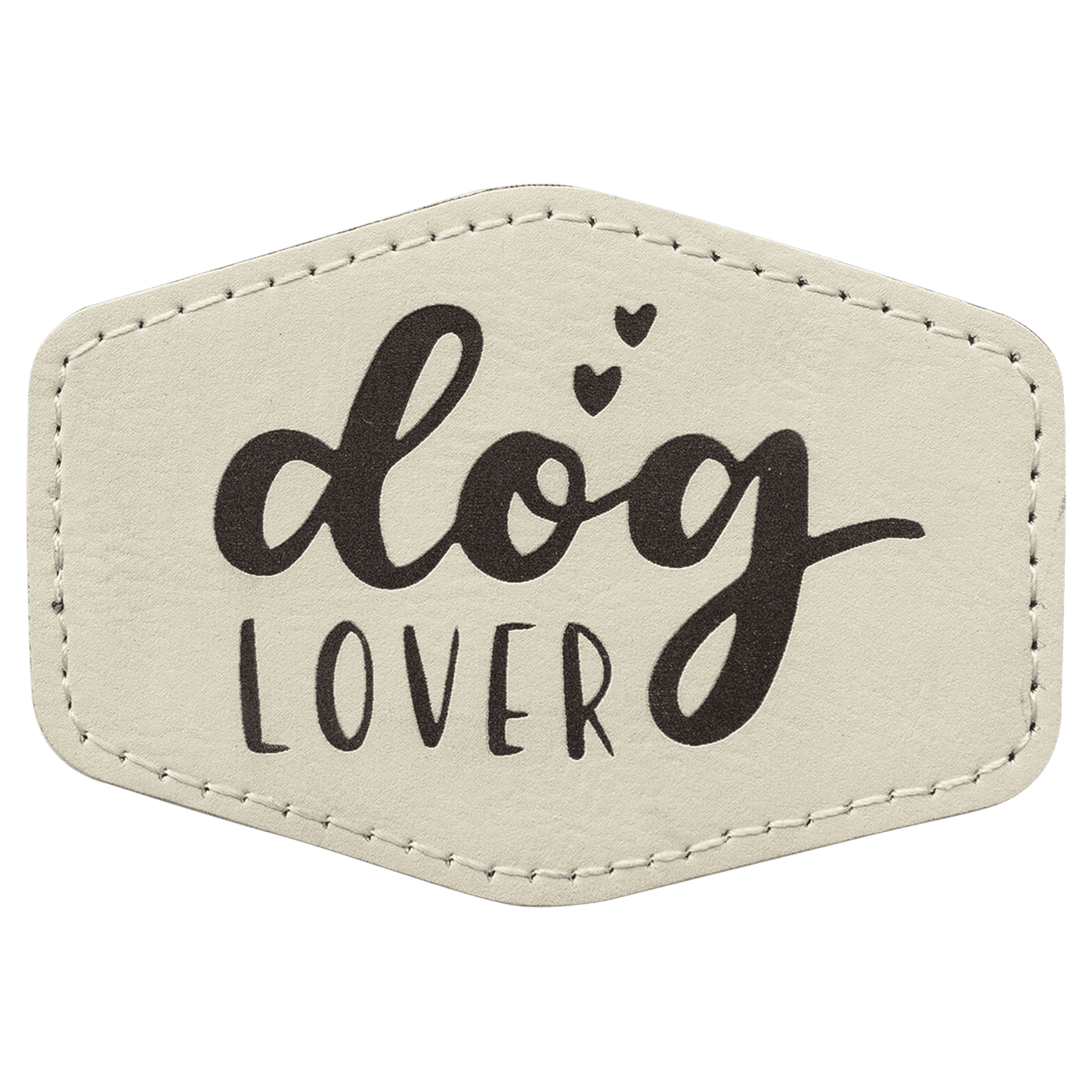 Hex Leatherette Patch with Adhesive 3.5" x 2.5"