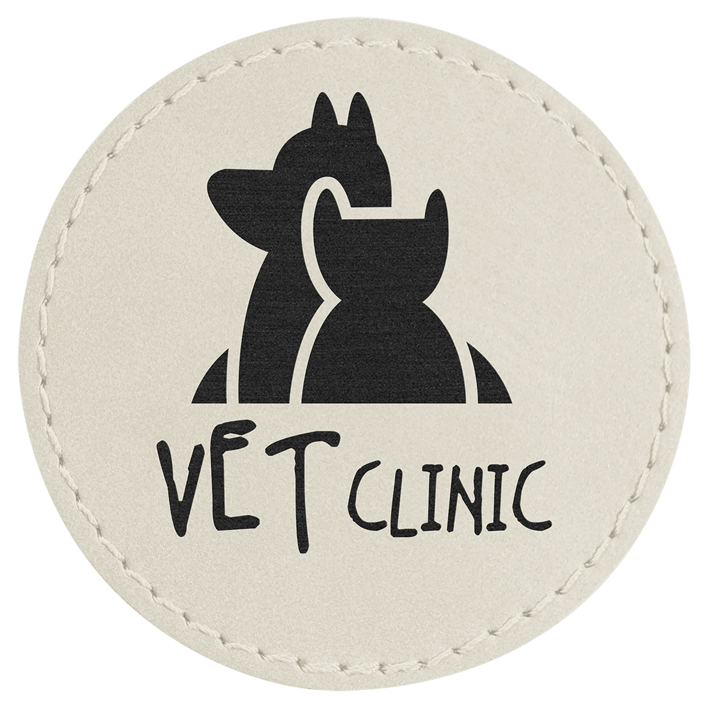 Round Leatherette Patch with Adhesive 2.5"