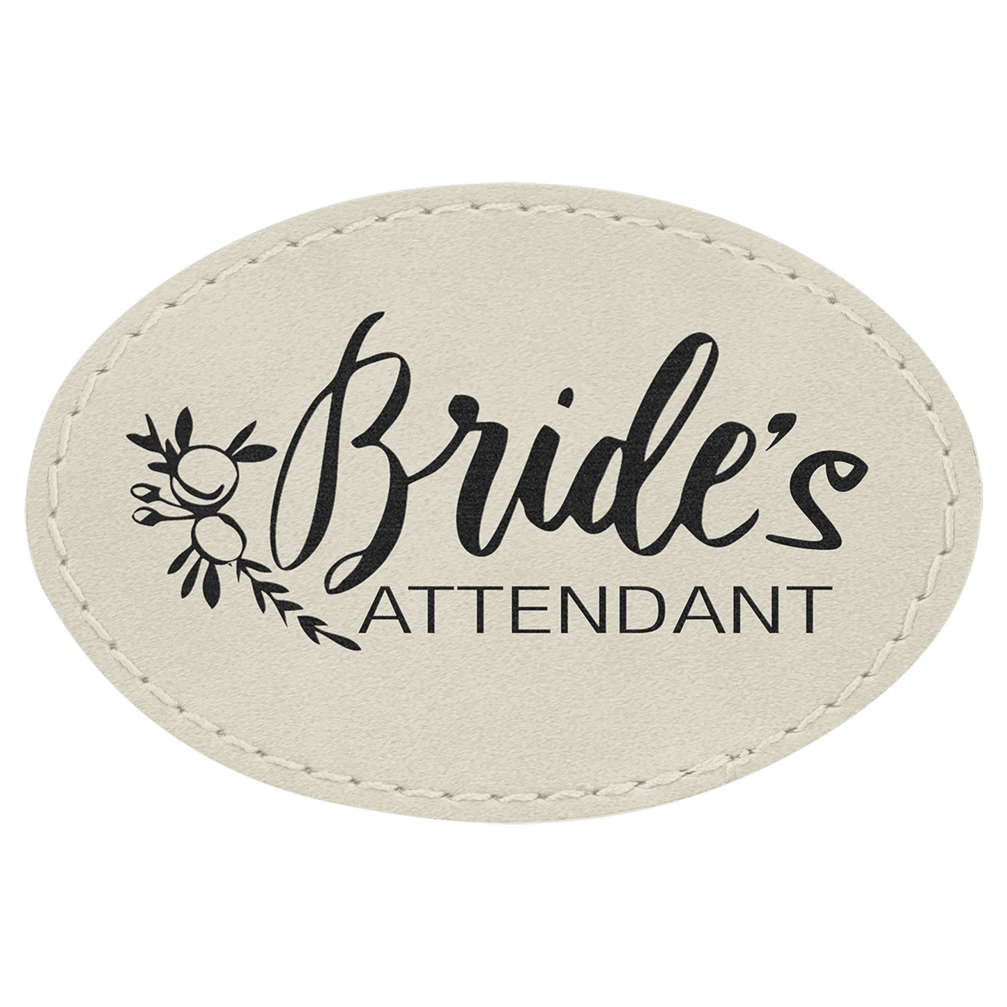 Oval Leatherette Patch with Adhesive 3" x 2"