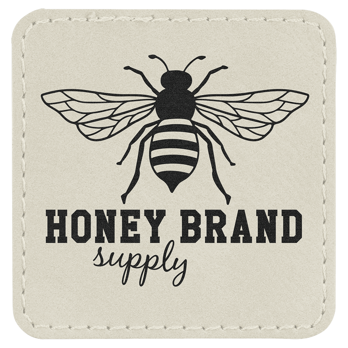 Square Leatherette Patch with Adhesive 2.5"