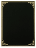 Black/Gold Hi-Relief Plaque Plate