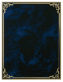 Blue Marble/Gold Hi-Relief Plaque Plate