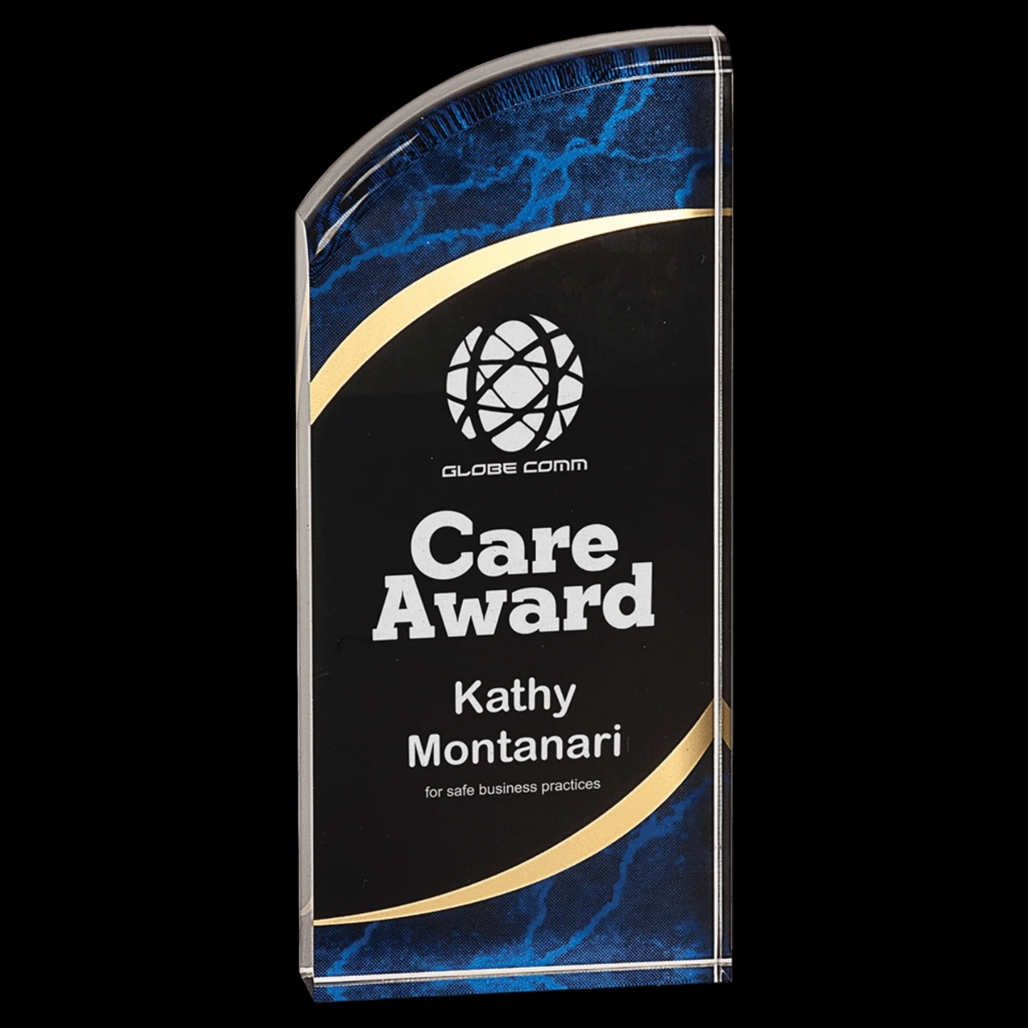 Blue Marble Rounded Acrylic