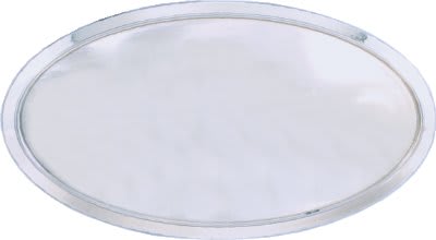 3" x 1.5" Oval Plastic Badge Frame