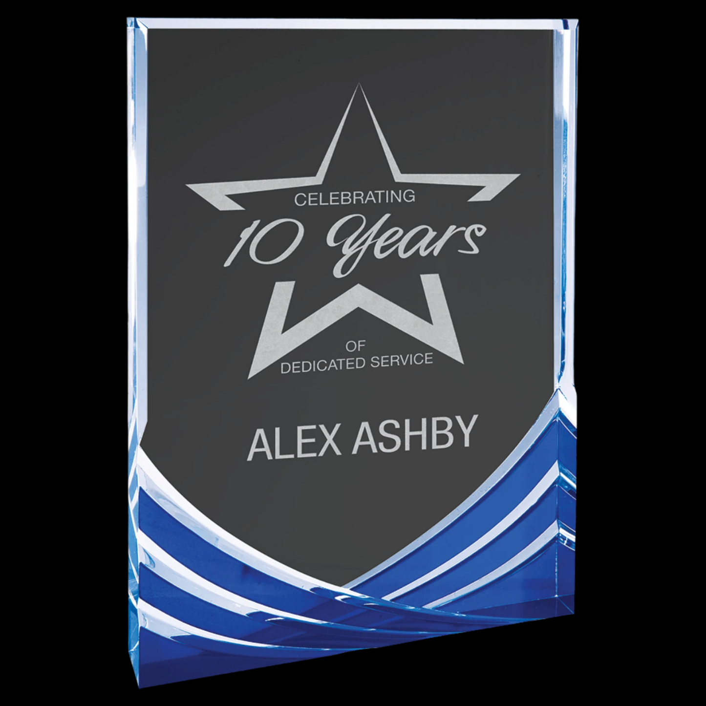 Blue Rectangle Soaring Acrylic