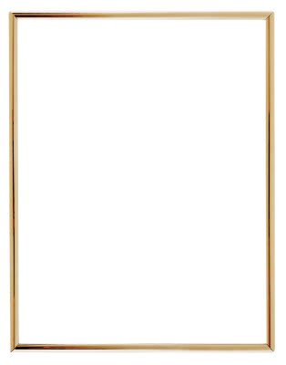 Gold Self-Adhesive Slide-In Frame for Mounting to Plaque