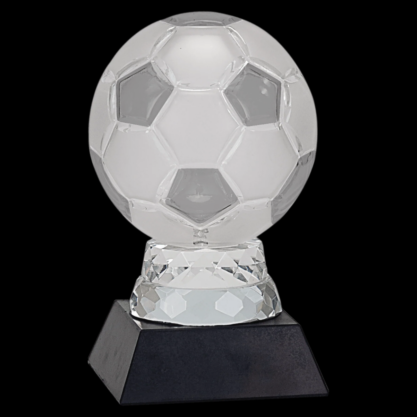 Glass Soccer Ball with Marble Base