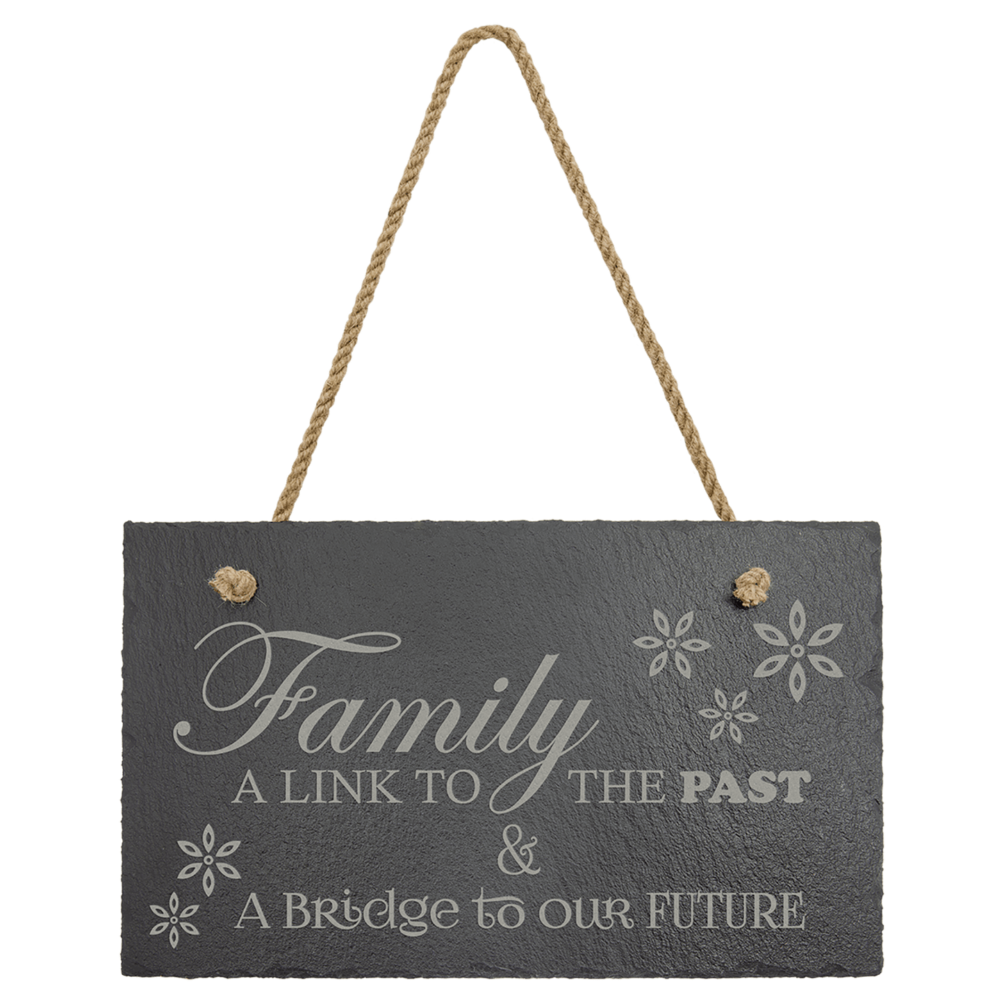 Rectangle Slate Plaque with Hanger String