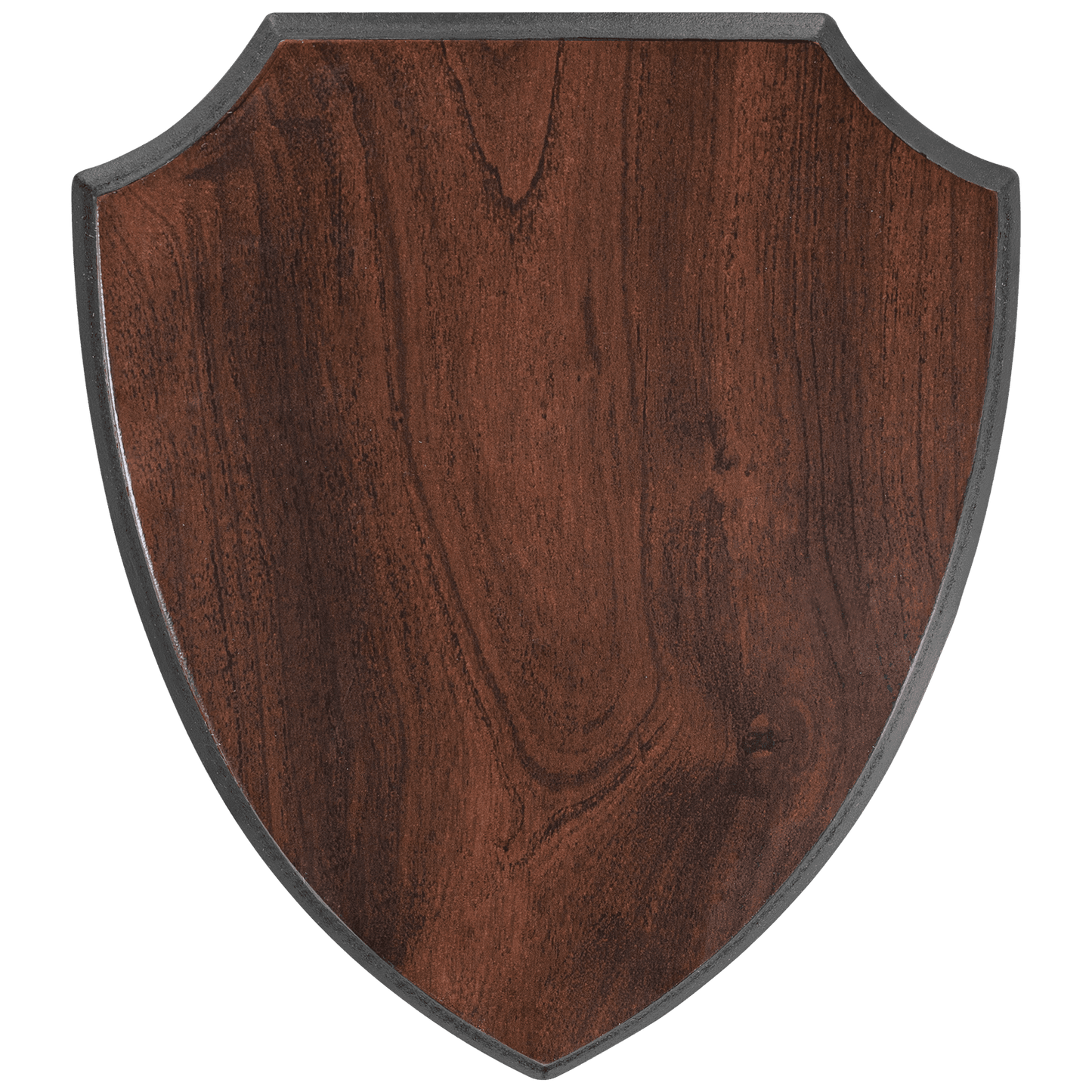 Walnut Finish Shield Plaque