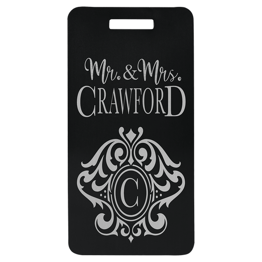 Anodized Aluminum Luggage Tag 3.875" x 2"