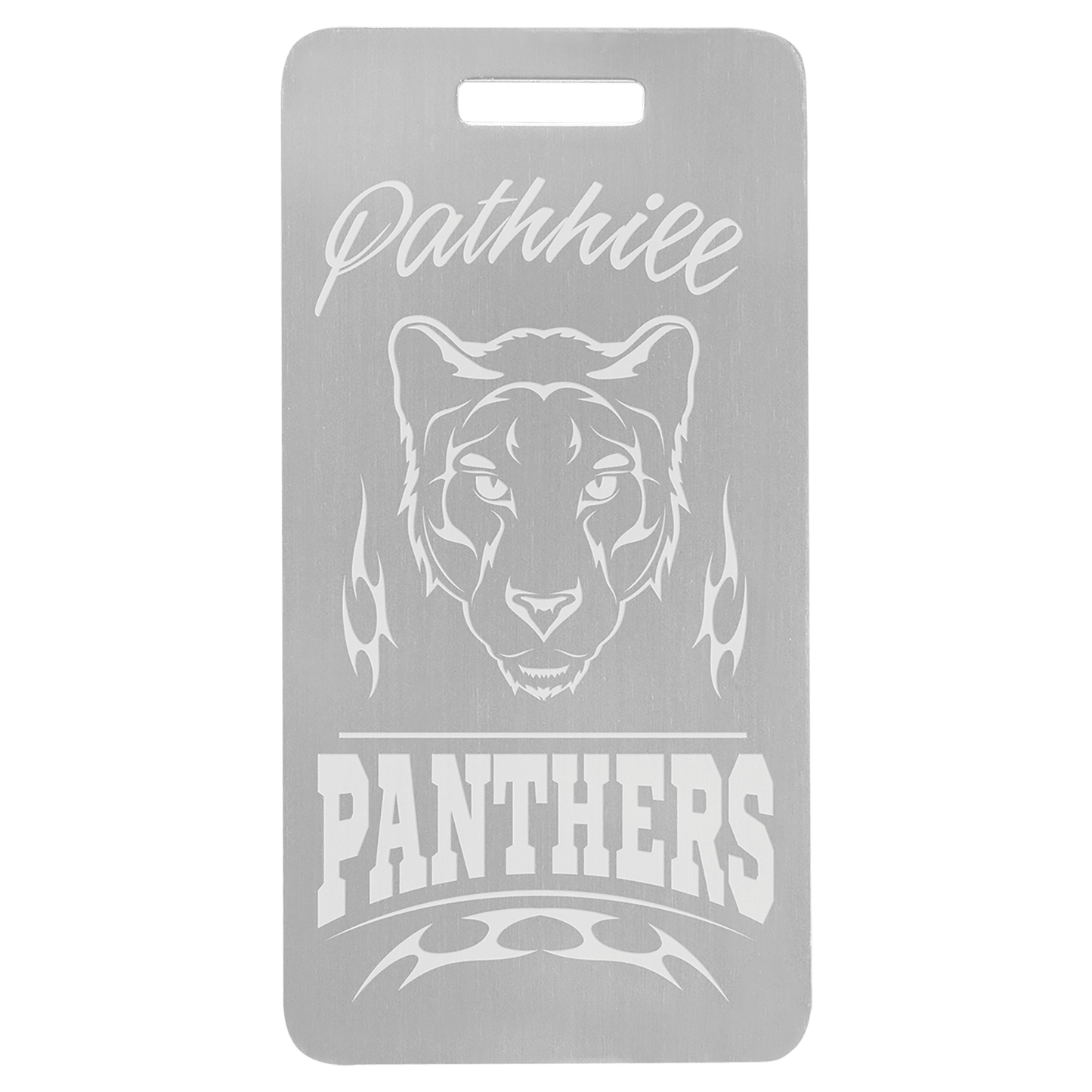 Anodized Aluminum Luggage Tag 3.875" x 2"