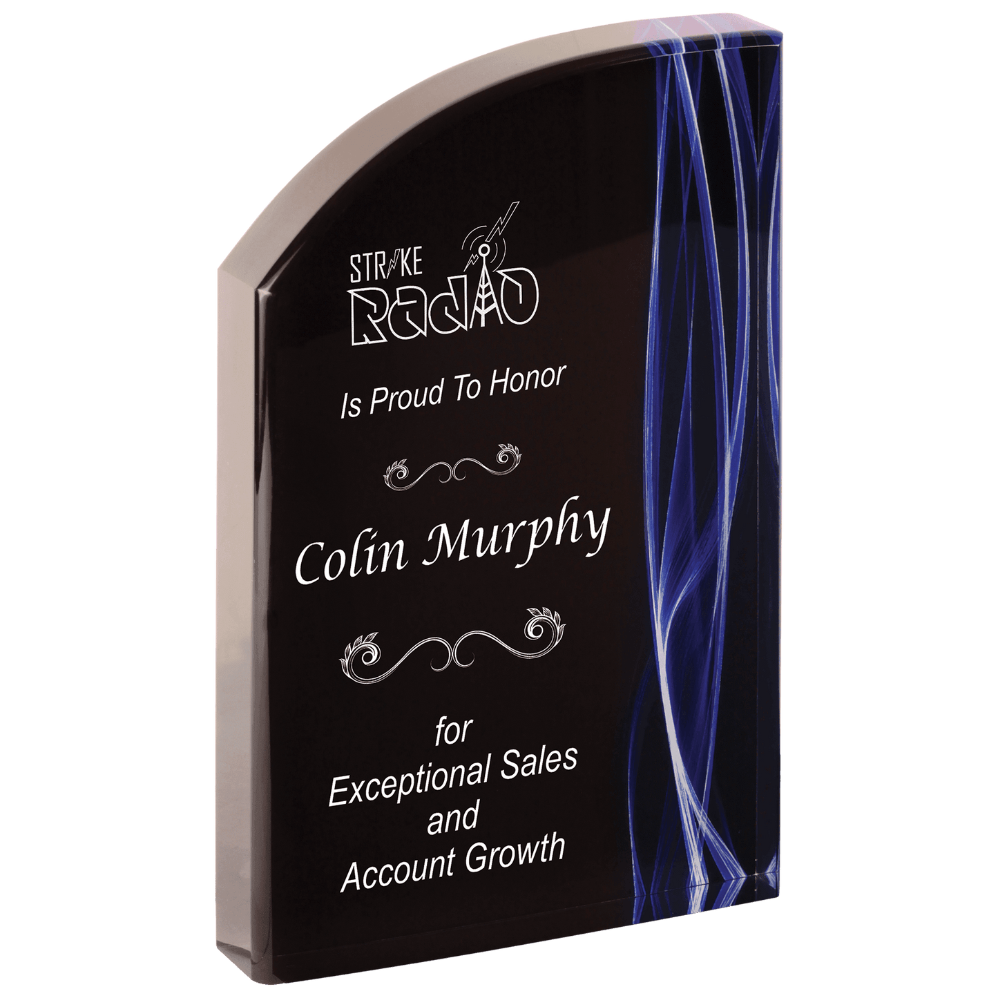 Wave Blue Vapor Acrylic