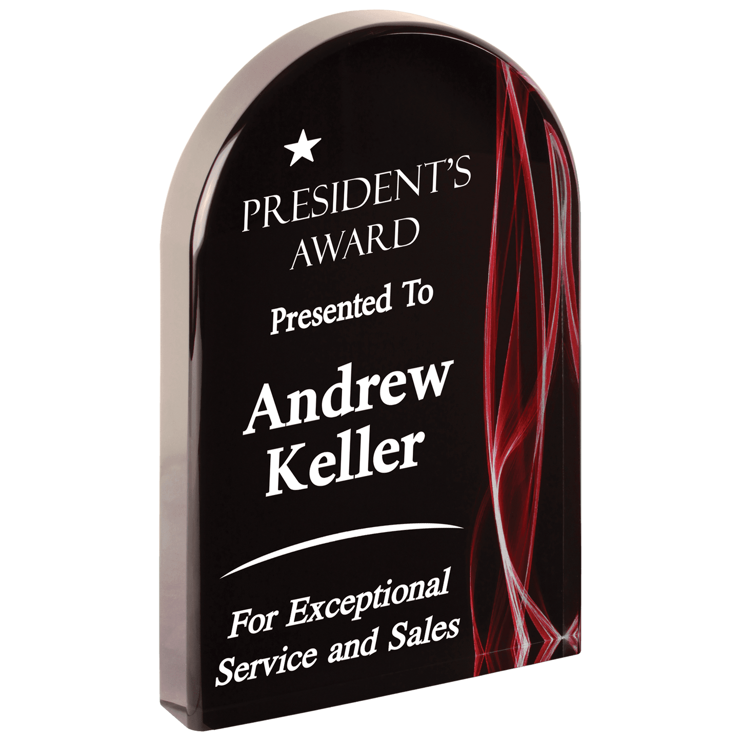 Arch Red Vapor Acrylic