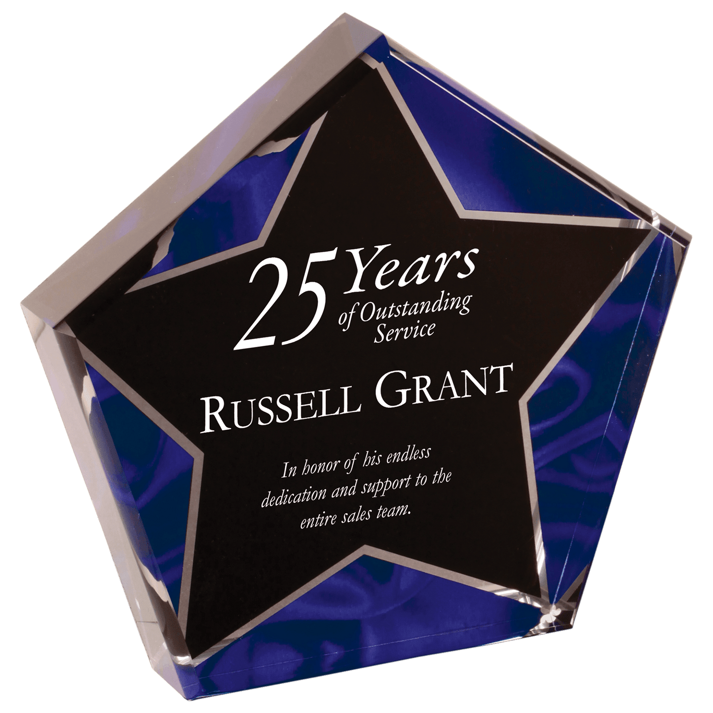 Star Blue Velvet Acrylic