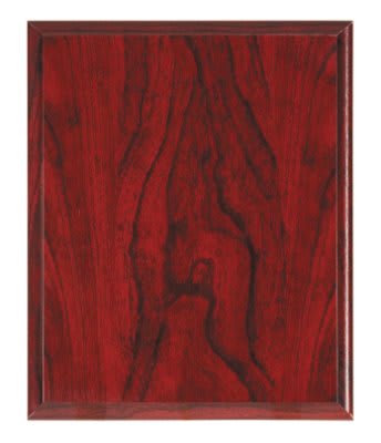 Red Woodgrain Plaque
