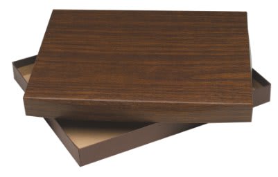 Walnut Foiled Plaque Box