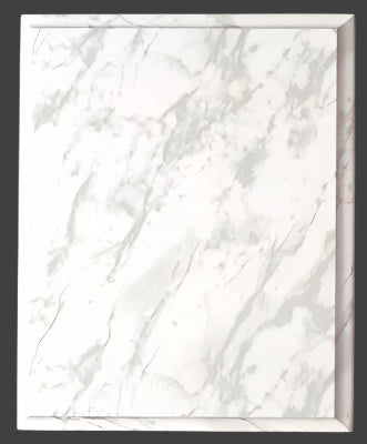 White Marble Finish Plaque