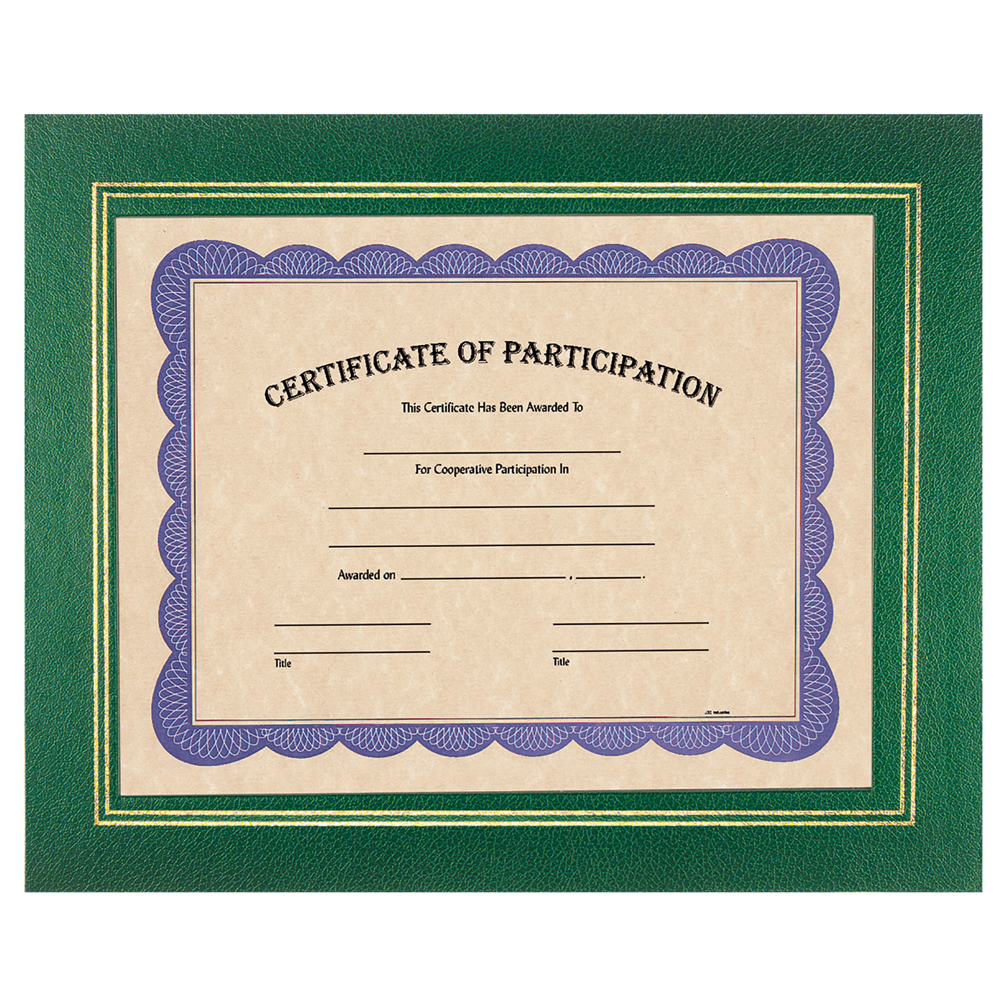 Gold Border Certificate Holder