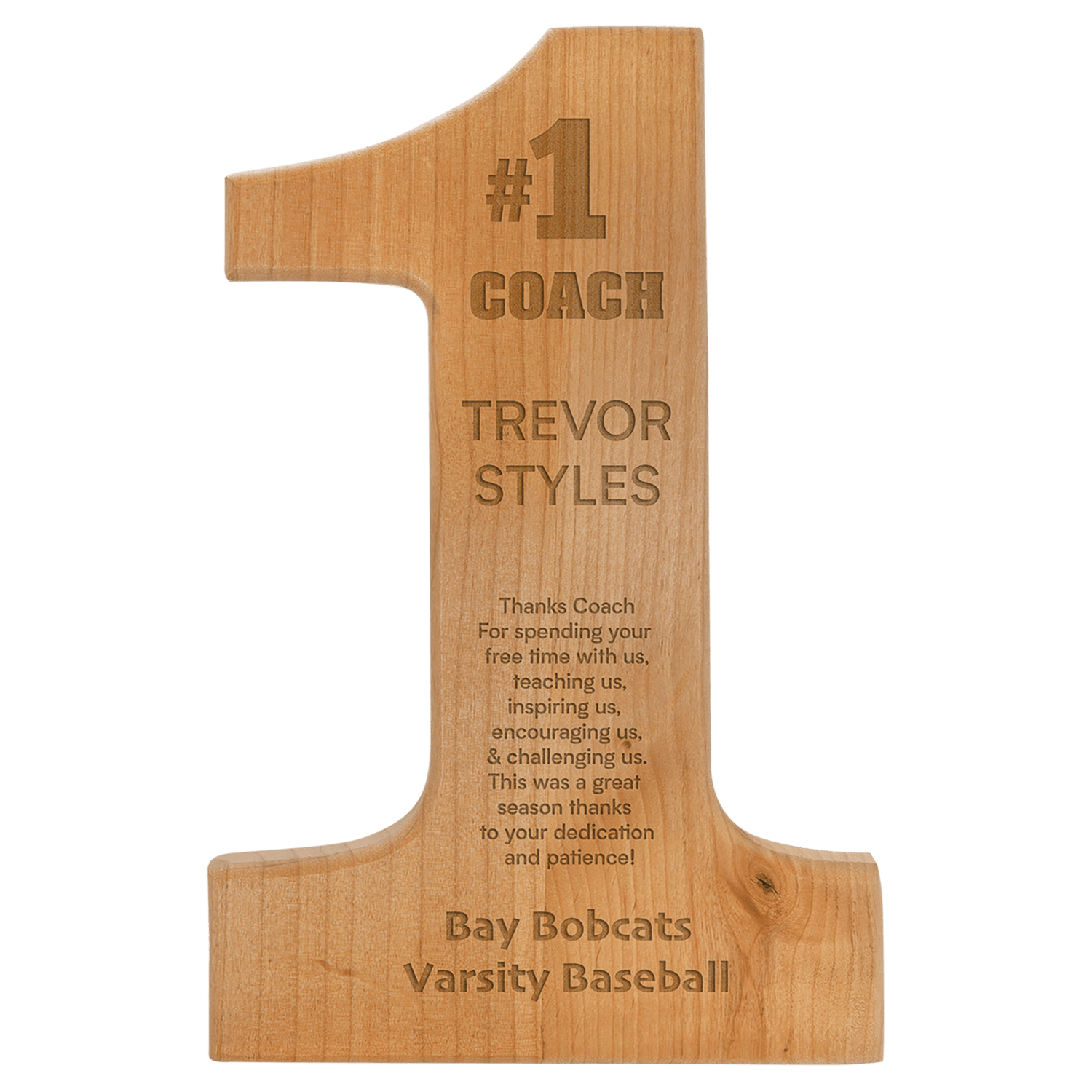 Alder Wood Shaped Plaques