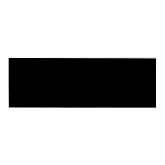 Black/White Square Corner Plastic Badge