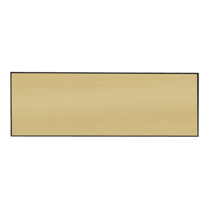 Brushed Gold/Black Square Corner Plastic Badge