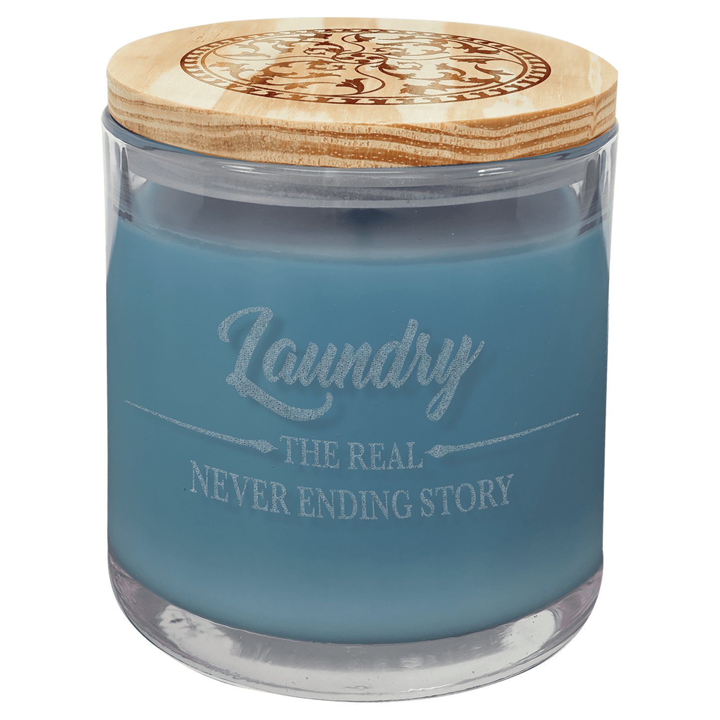 14 oz. Candle in a Glass Holder with Wood Lid