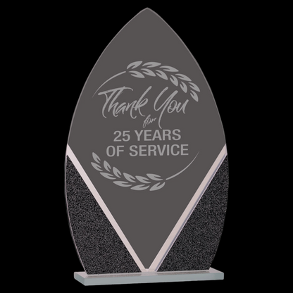 Oval Designer Glass Award